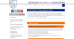 Desktop Screenshot of monashdebaters.com